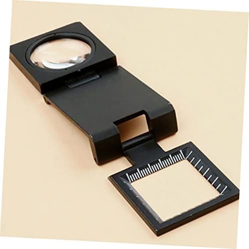 Besportble Desktop Lens de lupa de lentes de lupa Ligição de copo de vidro Cruzador de vidro preto Trabalho Reparo de