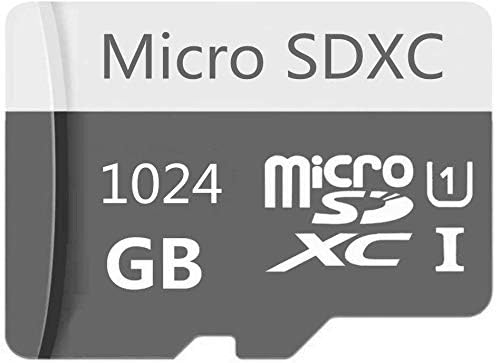 Micro SD Card 1024 GB Classe de alta velocidade 10 Micro SD SDXC com adaptador