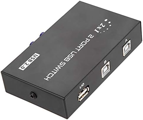 Chave de compartilhamento periférico USB 2.0, 2/4 Port USB 2.0 Caixa de comutador de compartilhamento manual para scanner