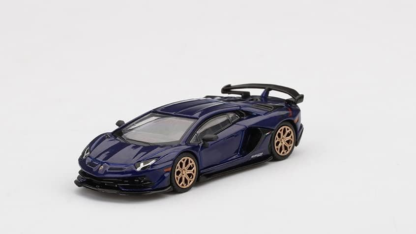 Miniaturas de escala Trues Miniaturas verdadeiras Modelo de carro compatível com Lamborghini Aventador SVJ Limited