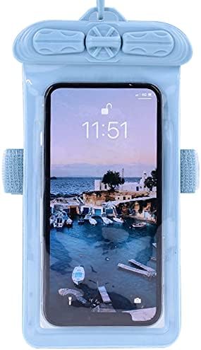 Caixa de telefone Vaxson, compatível com eluga v p-06d Panasonic Wateropers Bolsa Saco seco [não protetor de tela] Blue