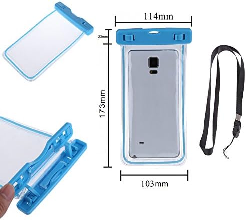 IPhone à prova d'água x/8/8plus/7/7plus/6s/6/6s Plus bolsa à prova d'água da caixa, um protetor de tela transparente e transparente