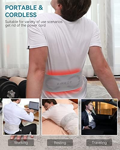 Almofada de aquecimento sem fio para aliviados de alívio da dor nas costas