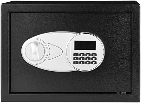 Basics Secury Security Safe and Lock Box com teclado eletrônico - dinheiro seguro, jóias, documentos de identificação - 0,5 pés