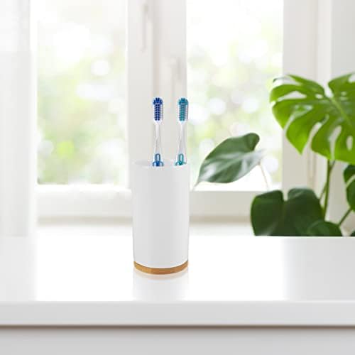 Copo do copo de banheiro cerâmico de zerodeko: enxaguar a escova de dentes de enxaguar com os dentes e pasta de dente stand