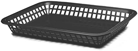 Tablecraft 1079bk 11-3/4 Black Mas Grande Platter Basket - pacote de 12