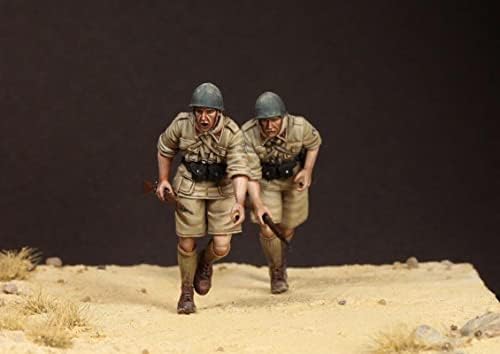 1/35 Resina Figura Soldado Modelo da Segunda Guerra Mundial Soldado da África do Norte Kit em miniatura // OT5-6