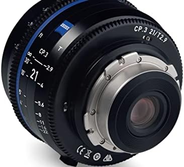 Zeiss Compact Prime CP.3 Formato grande, foco manual, lente de cinema de quadro completo, 28mm T2.1, EF-Mount