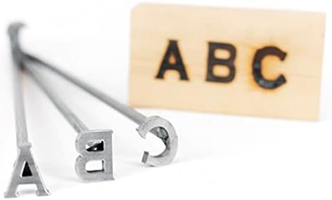 Branding de madeira Ferro para artesanato personalizado, madeira personalizada e grelhar - 1 alfabeto A -Z de altura - 26