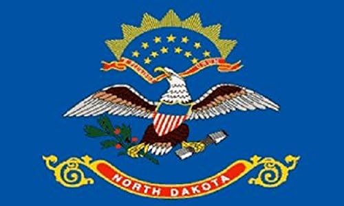 Bandeiras padrão de qualidade bandeira de poliéster de Dakota do Norte, 2 por 3 '