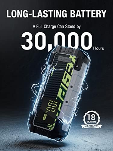 Yesper Car Jump Starter, 3000A pico de pico portátil Bateria de partida de partida 100w Carregamento rápido 12V Carregador de bateria