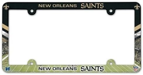 NFL New Orleans Saints Lic Plate Frame Full Color
