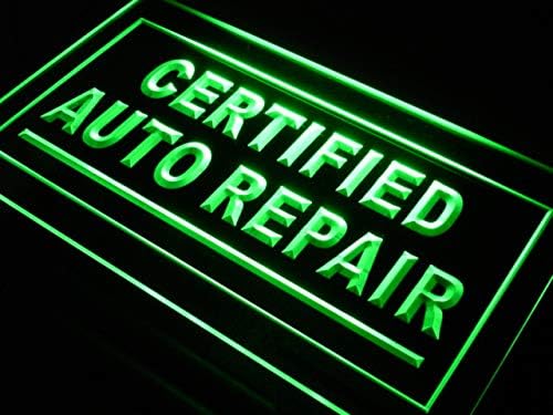 ADVPRO Certified Auto Repair Car Shop LED NEON SILH