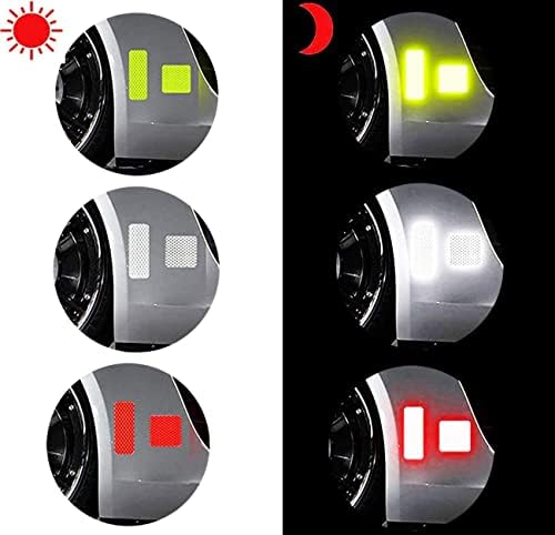 Kooumos 36pcs Decalques reflexivos de adesivos reflexivos Aviso de segurança Tapes de adesivos de alta intensidade de alta intensidade