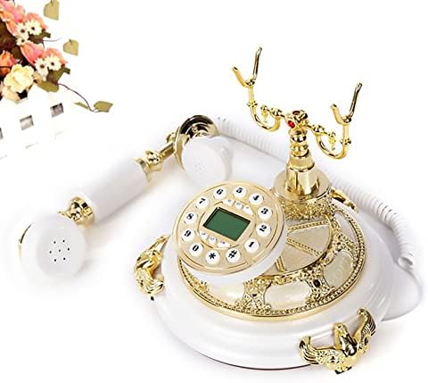ABAIPPJ Telefone Retro antiquado telefonea fixo com fio para decoração de casa, escritório, decoração de hotel em estrela