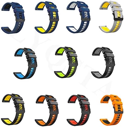 Fulnes 22mm Bracelet Wrist tiras para Garmin Venu 2/Vivoactive 4 Smartwatch Silicone Watchband Forerunner 745/Fenix ​​Chronos