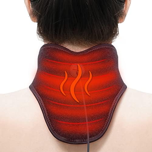 Almofada de aquecimento das costas do ombro do pescoço e almofada de aquecimento do pescoço turmalina