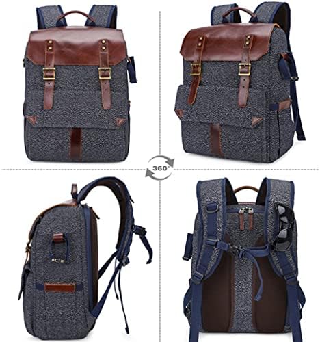 Nizyh Photography Pepper Canvas Backpack Backpack Laptop Men Bag de transportar caixa de transporte DSLR