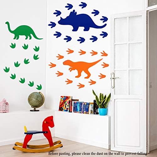 Adesivos de parede de dinossauros de 6pcs 6pcs adesivos de dinossauros para meninos quarto/berçário/decoração de sala
