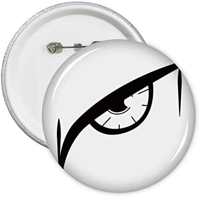 Black Vector Eye Decoration Pins Butge Butge Button Acessório Decoração 5pcs