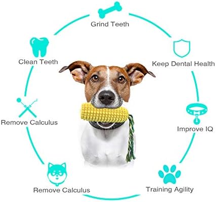 M & Mkpet Dog Toys Chew Toys Squeaky Dog Toys para Crescedores Agressivos Cachorro da escova de dentes limpos Brinquedos