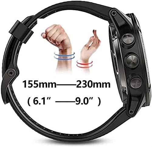 Founcy Sport Leather Watch Band Strap for Garmin Fenix ​​6x 6 Pro 5x 5 Plus 3 HR 935 945 22 26mm EasyFit Raple Raple