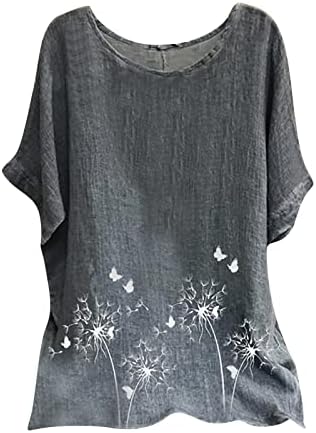 Teen Girls Ink Painting Floral Loose Fit camise