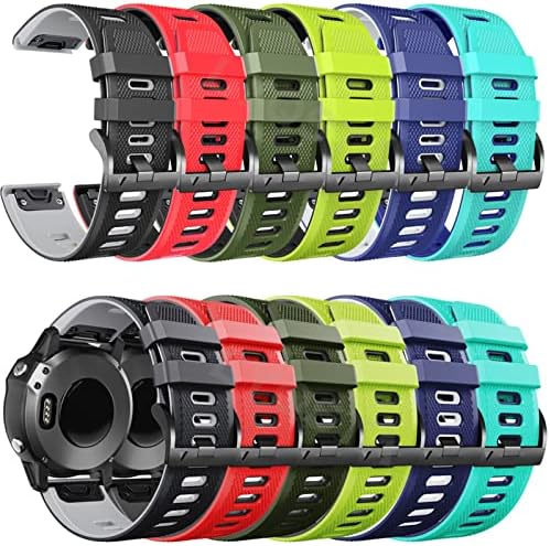 FNDWJ 22 26mm Smart Watch tiras para coros vertix 2 Soft Silicone Smartwatch para Garmin Fenix ​​6 5x 6x Coros pulseira pulseira