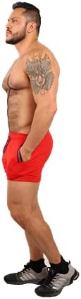 Fenix ​​Fit Sport Shorts, academia ou casual para spandex masculino