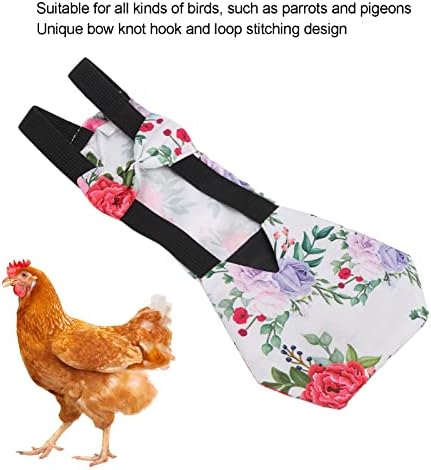 Fraldas de galinha de estimação para animais de estimação GLOGLOW Roupos de frango duráveis ​​padrão de flores da moda Freias de pato