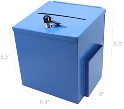 Caixa de doação de metal azul Caixa de sugestão 10918-azul