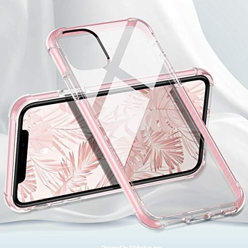 MateProx Compatível com o iPhone 11 Pro Case Clear Pesado Protetive Crystal Back Tampa com capa de para -choque à prova