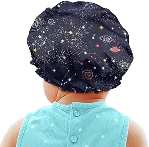 Huiacong Toddler Hair Cap Hats Girls Polyester Headwear para crianças Sono Sleep Bonnet