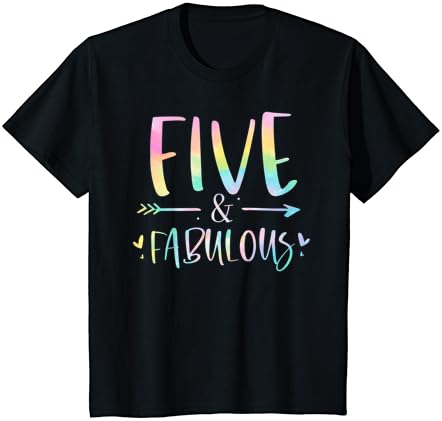 Crianças de cinco e fabulosas garotas de 5 anos de idade t-shirt