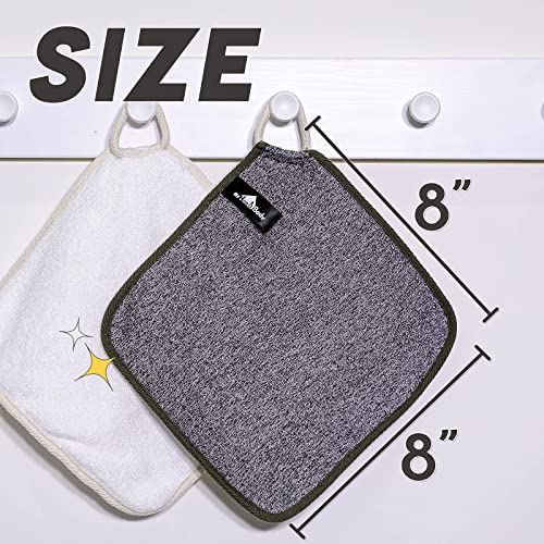 MyHomeBody Premium Dual Textuge Esfoliando pano de lavagem com lado macio e de esfregar | Esfoliação corporal Luffa Lavar roupas