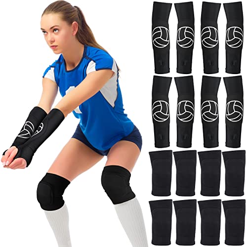 Joelheiras de vôlei de hungdao e mangas de braços de vôlei nas joelheiras que atingem o equipamento de vôleves de mangas