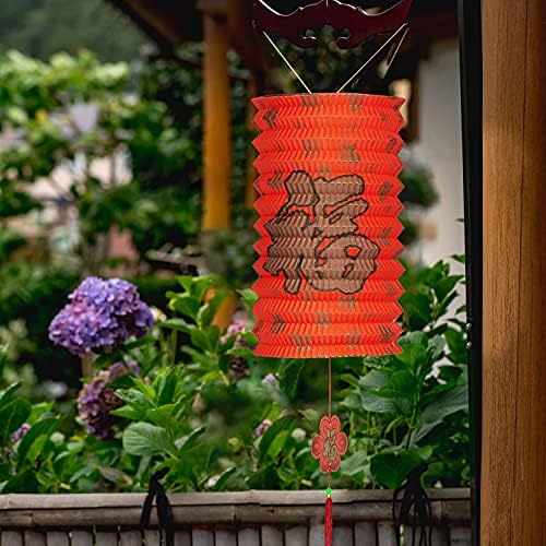 Mygift Tradicional Lanterna de Lanterna de Papel Chinesa, Decorações de Lanterna do Festival de Partimento, decoração