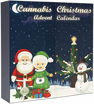 Calendário de Advento de Natal de Cannabis - Calendário do Advento com Temas de Manças