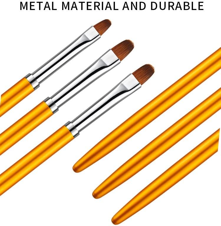 FZZDP 3PCS/Set UNIF Art Metal Holding Desenho de Gel Extensão Buncadouro Manicure Manicure Pintura de Flores Pétalas Kit de Ferramentas