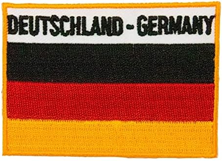 A-One logo o logotipo da UE+Alemanha Bandeira Country Patch de apoio a calor+pino de crachá da União Europeia, decore as
