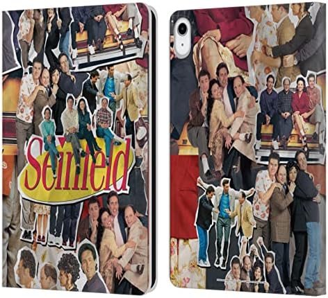 Projetos de capa principal licenciados oficialmente Seinfeld Collage Graphics Leather Book Carteira Capa compatível
