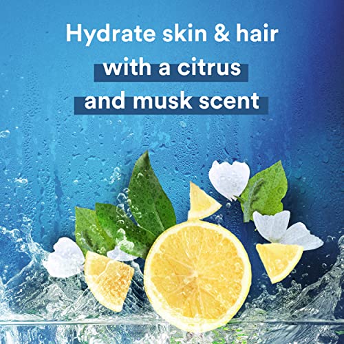 Hidratante suave 3 em 1 Cabelo e lavagem de rosto Citrus e Musk 6 Count Body Soap para pele e cabelo hidratados com