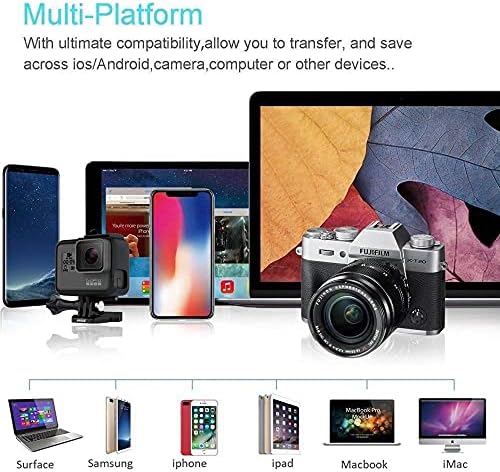 Boxwave gadget compatível com Sennheiser CX True Wireless - AllReader SD Card Reader, MicroSD Card Reader SD Compact USB para