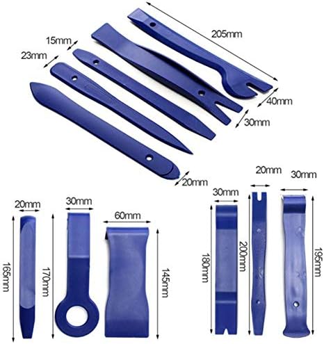 Syksol Guangming - kit de ferramentas de remoção de acabamento de carro 13pcs, ferramenta de removedor de removedor de fixador de arranhões
