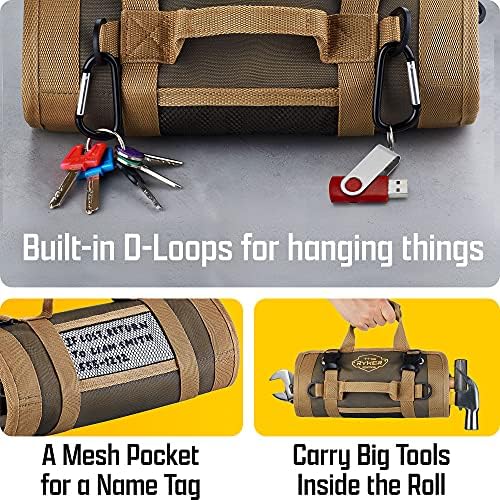 Os organizadores da ferramenta de bolsa Ryker - Camo+Reg Small Tool Saco com bolsas destacáveis, organizador de bolsa de ferramentas