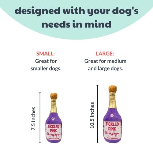 Huxley e Kent para cães | Chapra Pink Chompagne | YAPKY DIA DO DIA DO VALENTINO PODER PLUSH DOG TROY | Brinquedo de cachorro engraçado