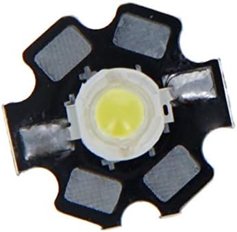 JUTAGoss High Power 5W Chip LED 6000-7000K WHITE, luz LED com dissipador de calor Base de alumínio 6-7V 650-750mA Minchações