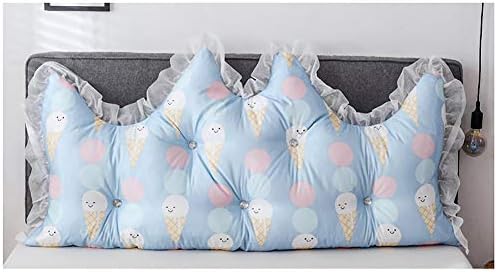 CCLZ Lace Princess Bed Wedge Pillow, Grande Backrest de Sedrest de Gelo Reading Pillow Cabeira Cabeira do Suporte de