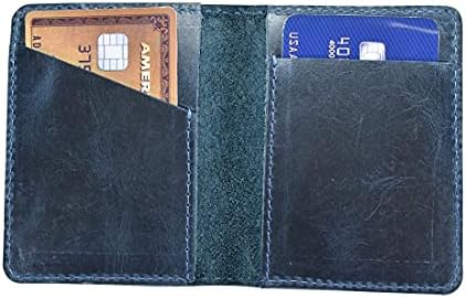 Hide & Drink, carteira de couro Bifold, mantém até 8 cartões e contas dobradas, carteira minimalista de viajantes, organizador,