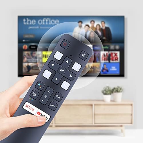 New RC802V FNR1 Replacement Voice Remote Control Compatible for TCL 4K UHD Android Smart TV 40S330 50S434 55S434 55P8S 65P8S 65P8